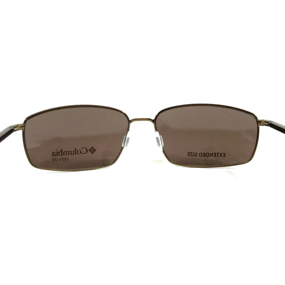 Columbia Sunglasses PINE NEEDLE C107S 200 Brown Black Rectangle w/ Brown Lenses